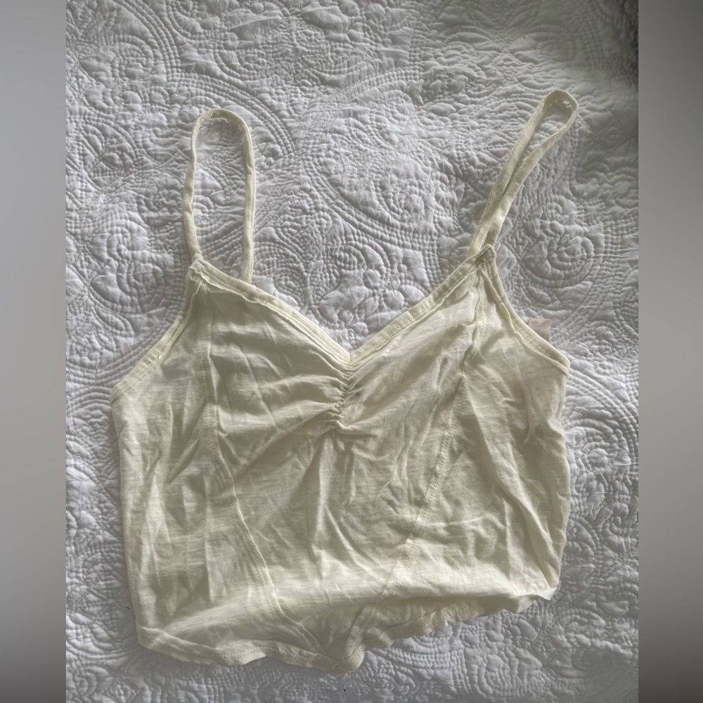 NWOT FP intimately Cream Spaghetti Strap Top